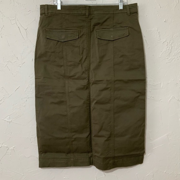 Sanctuary Triple Threat Olive Green Cargo Skirt Sz 33/ 16 - Picture 6 of 8
